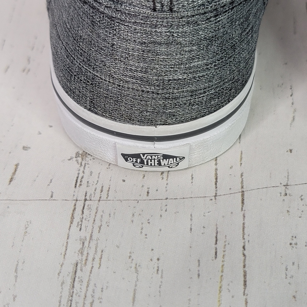 Vans Classic Canvas Gray/White Low Top Skate Casual Shoe Women's Size 6.5 - Picture 7 of 14